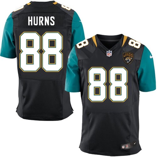 Men's Elite Allen Hurns Nike Jersey Black Alternate - #88 NFL Jacksonville Jaguars